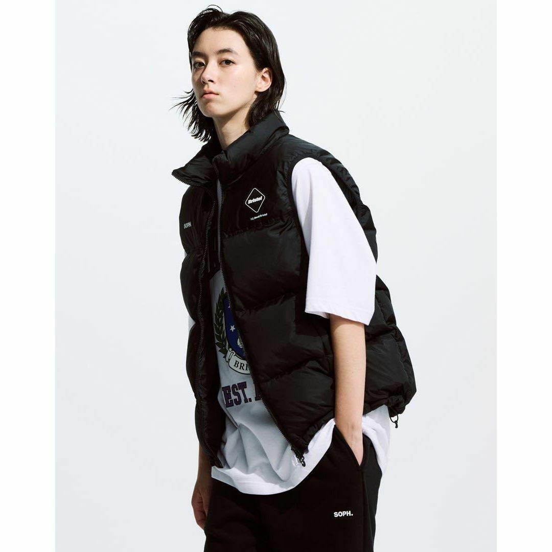 L FCRB 23AW DOWN VEST 黒 ダウンベスト ブリストル