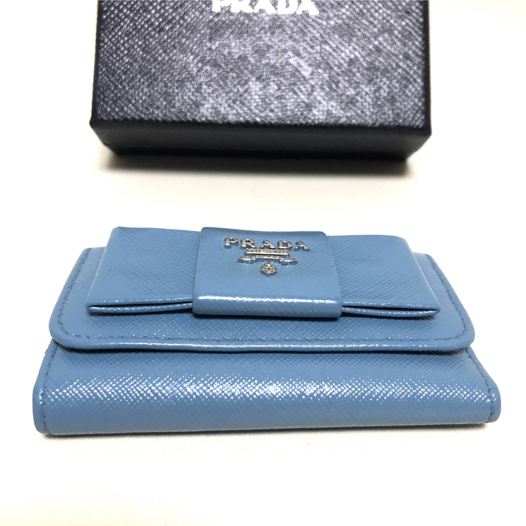 PRADA(プラダ)のPRADA プラダ サフィアーノ リボン レザーキーケース(Gカードあり) レディースのファッション小物(キーケース)の商品写真