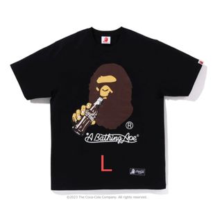 アベイシングエイプ(A BATHING APE)のBAPE x Coca Cola APE HEAD TEE L(Tシャツ/カットソー(半袖/袖なし))