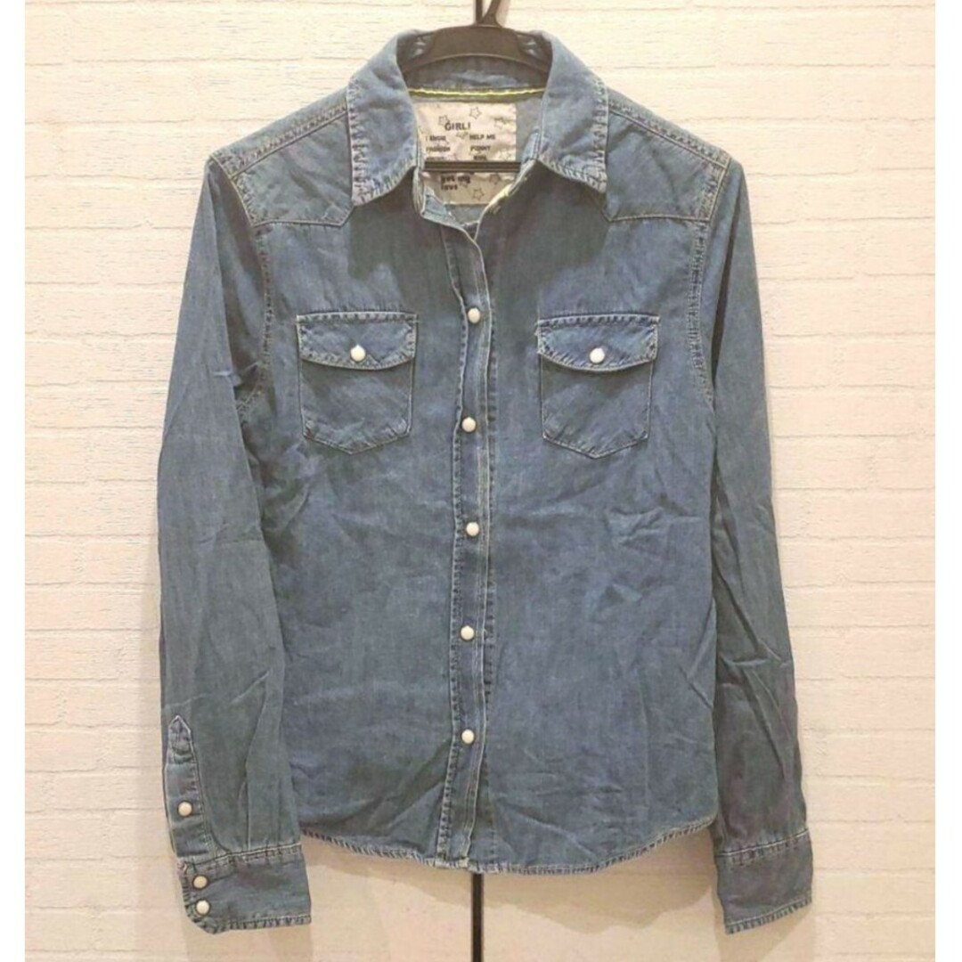 しまむら(シマムラ)のしまむら*デニムシャツ レディースのトップス(シャツ/ブラウス(長袖/七分))の商品写真
