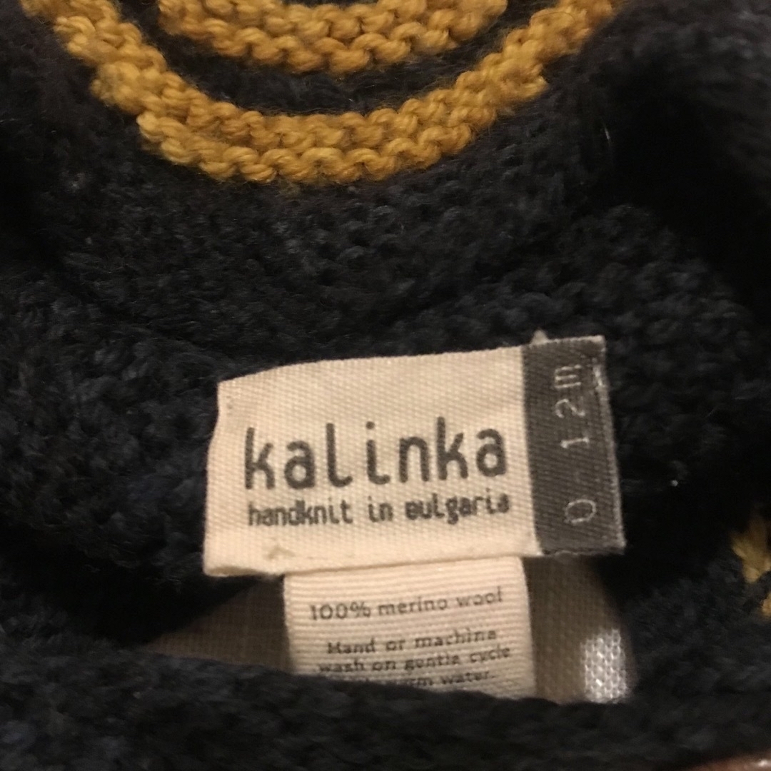 kalinka kids ボンネット(0〜12m) キッズ/ベビー/マタニティのこども用ファッション小物(帽子)の商品写真