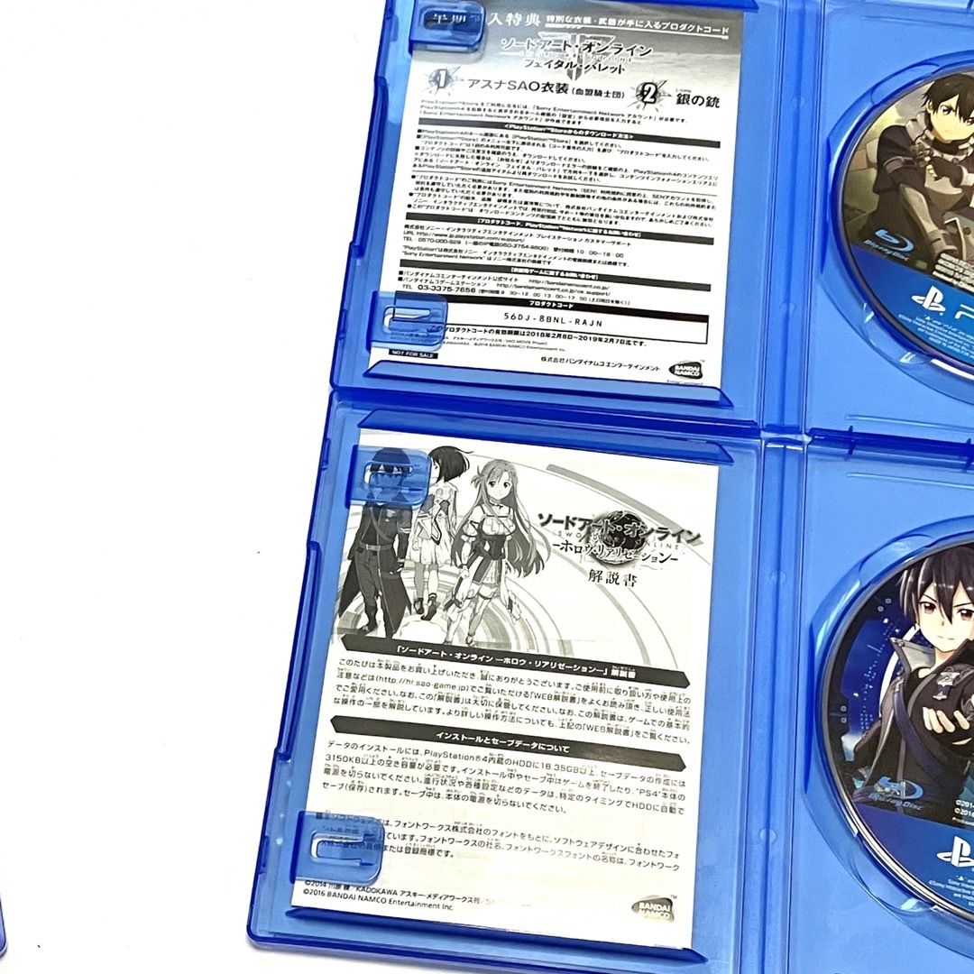 BANDAI - PS4 ソードアートオンライン SAO ゲームソフト まとめ売り 3