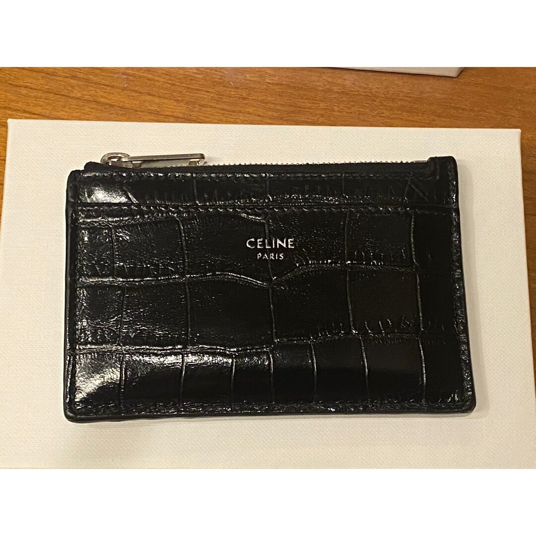 CEFINE(セフィーヌ)のCELINE(セリーヌ) カードホルダー クロコ型押しカーフスキンBlack  メンズのファッション小物(コインケース/小銭入れ)の商品写真