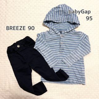 ベビーギャップ(babyGAP)のGap トップス　breeze パンツ　セット(Tシャツ/カットソー)