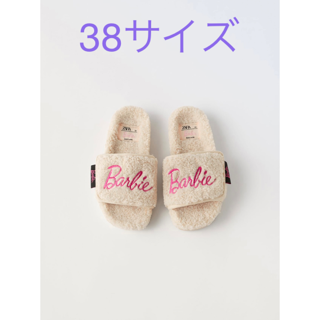 ZARA　Barbie　スライドサンダル　38