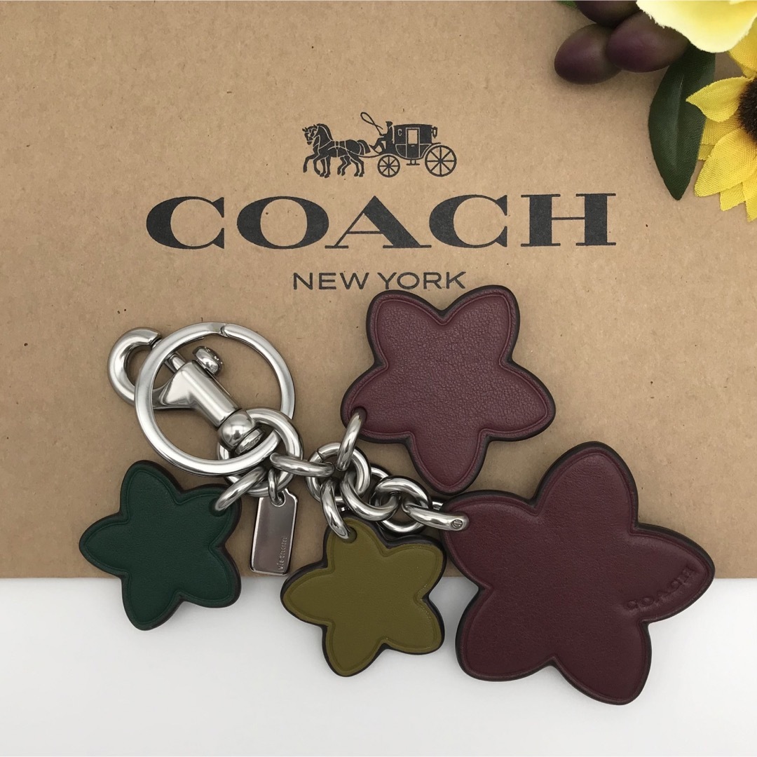 COACH ★大人気★ ワイルドフラワー ミックス バッグ チャーム 新品