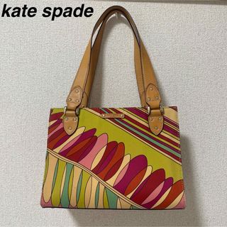 ケイトスペードニューヨーク(kate spade new york)のkate spade ケイトスペード　派手柄　ハンドバッグ　レザー　軽量(ハンドバッグ)