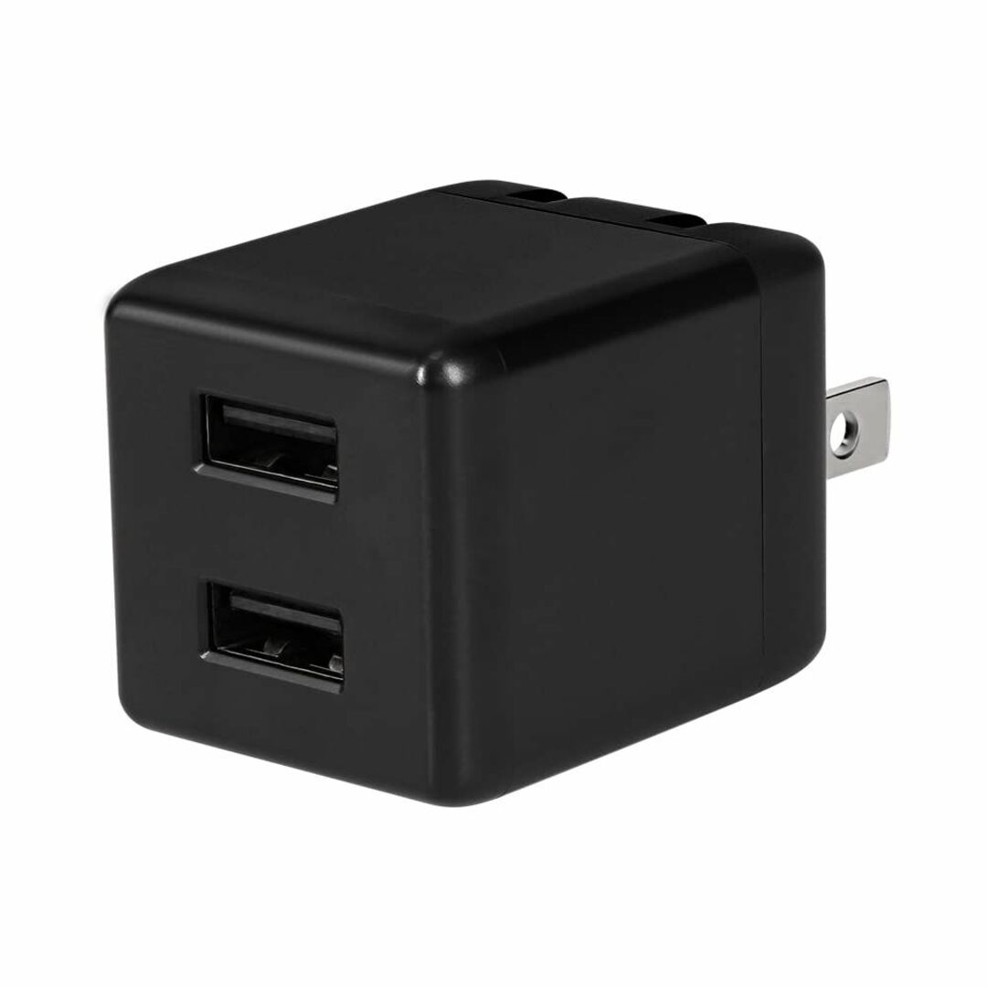 【色: ブラック】オウルテック 最大24W AC充電器 USB Type-A 2