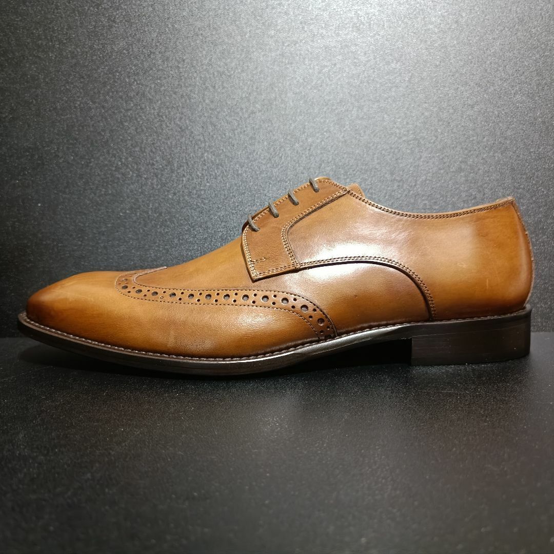 ポリーニ（POLLINI） イタリア製革靴 茶 EU43 1