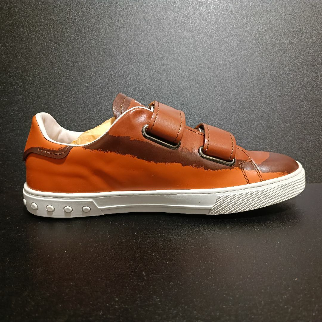 TOD'S - トッズ(TOD'S) イタリア製レザースニーカー 茶 UK6の通販 by