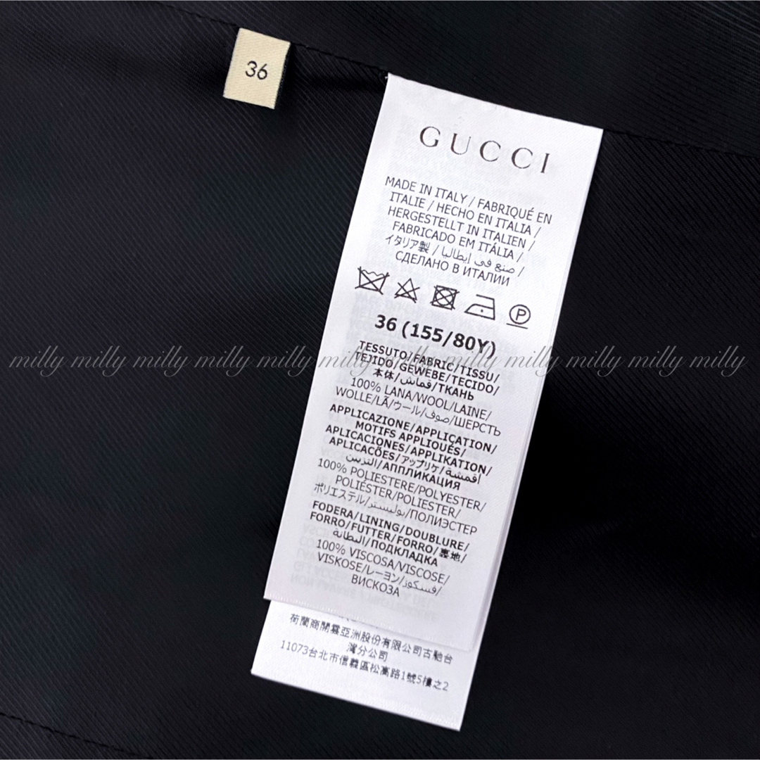 Gucci(グッチ)のご成約済み✴︎新品タグ付【GUCCI】2023現行ダブルGエンブロイダリーコート レディースのジャケット/アウター(ロングコート)の商品写真