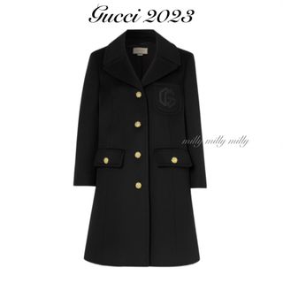 グッチ(Gucci)のご成約済み✴︎新品タグ付【GUCCI】2023現行ダブルGエンブロイダリーコート(ロングコート)