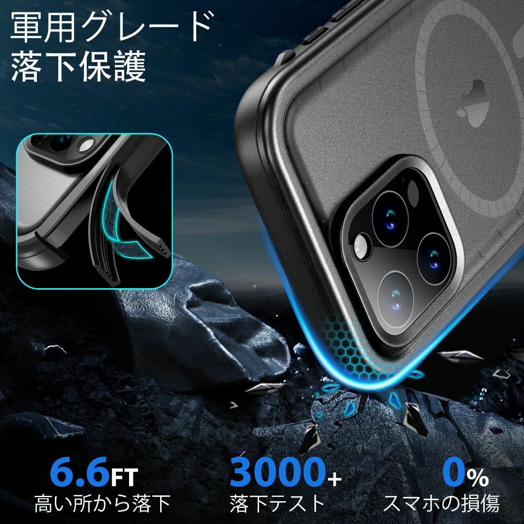 【サイズ:iPhone15Pro防水ケースMAG】SPORTLINK iPhon 4