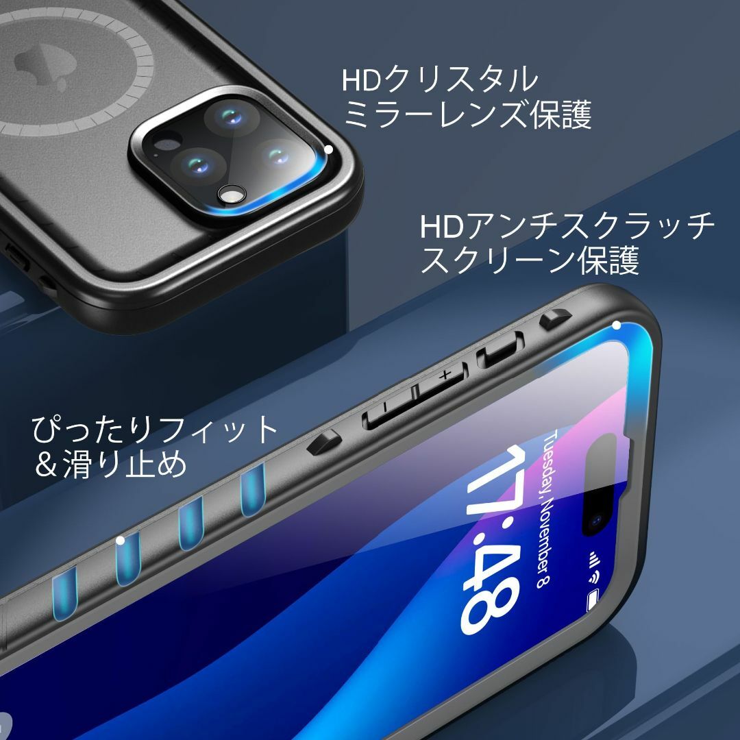 【サイズ:iPhone15Pro防水ケースMAG】SPORTLINK iPhon 5