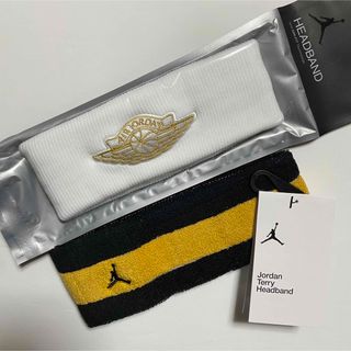 ジョーダン(Jordan Brand（NIKE）)の新品未開封　ナイキ　ジョーダン ジャンプマン ヘッドバンドヘアバンド 2色セット(ヘアバンド)