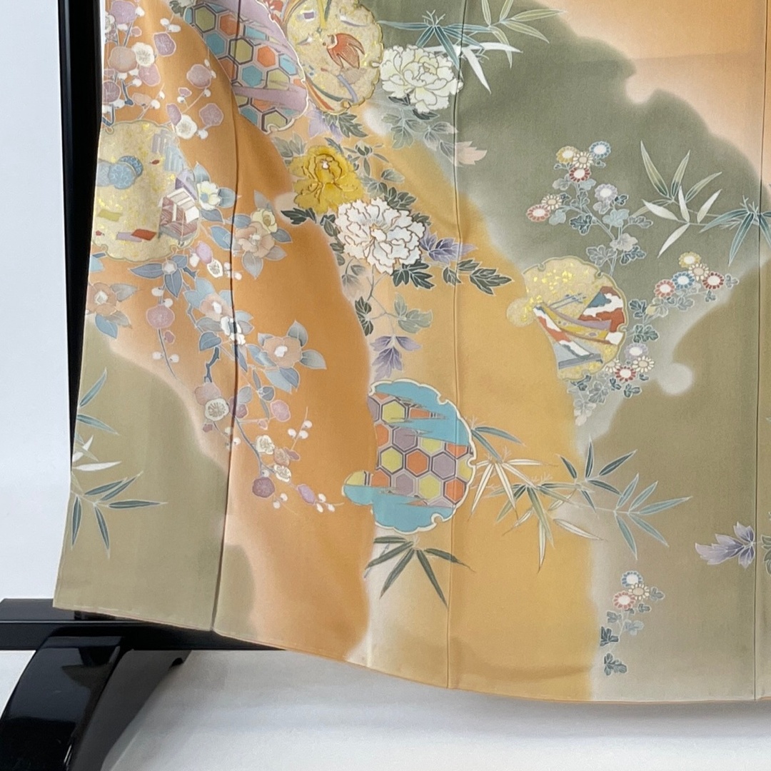 訪問着 名品 身丈164.5cm 裄丈65cm 正絹 - 着物