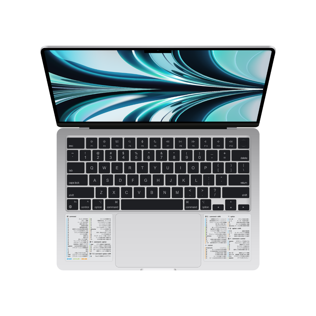 MacBook/MacOS キーボード・ショートカットキー・シール 日本語 MacBook/MacOS キーボード・ショートカットキー・シール 日本語