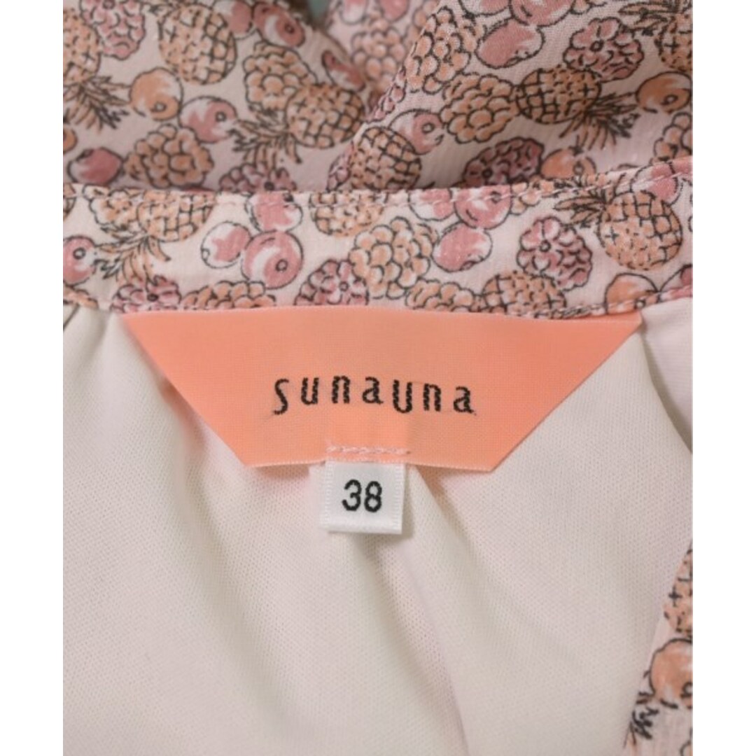 SunaUna(スーナウーナ)のSunaUna スーナウーナ ブラウス 38(M位) ピンクxオレンジ(総柄) 【古着】【中古】 レディースのトップス(シャツ/ブラウス(長袖/七分))の商品写真