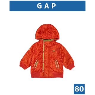 ベビーギャップ(babyGAP)のbaby GAP ダウンジャケット size80 オレンジ(ジャケット/コート)