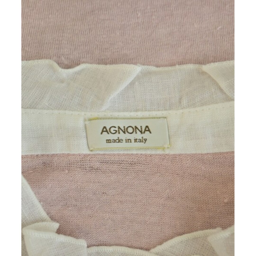 Agnona(アニオナ)のAGNONA アニオナ ノースリーブ 42(L位) ピンク 【古着】【中古】 レディースのトップス(タンクトップ)の商品写真