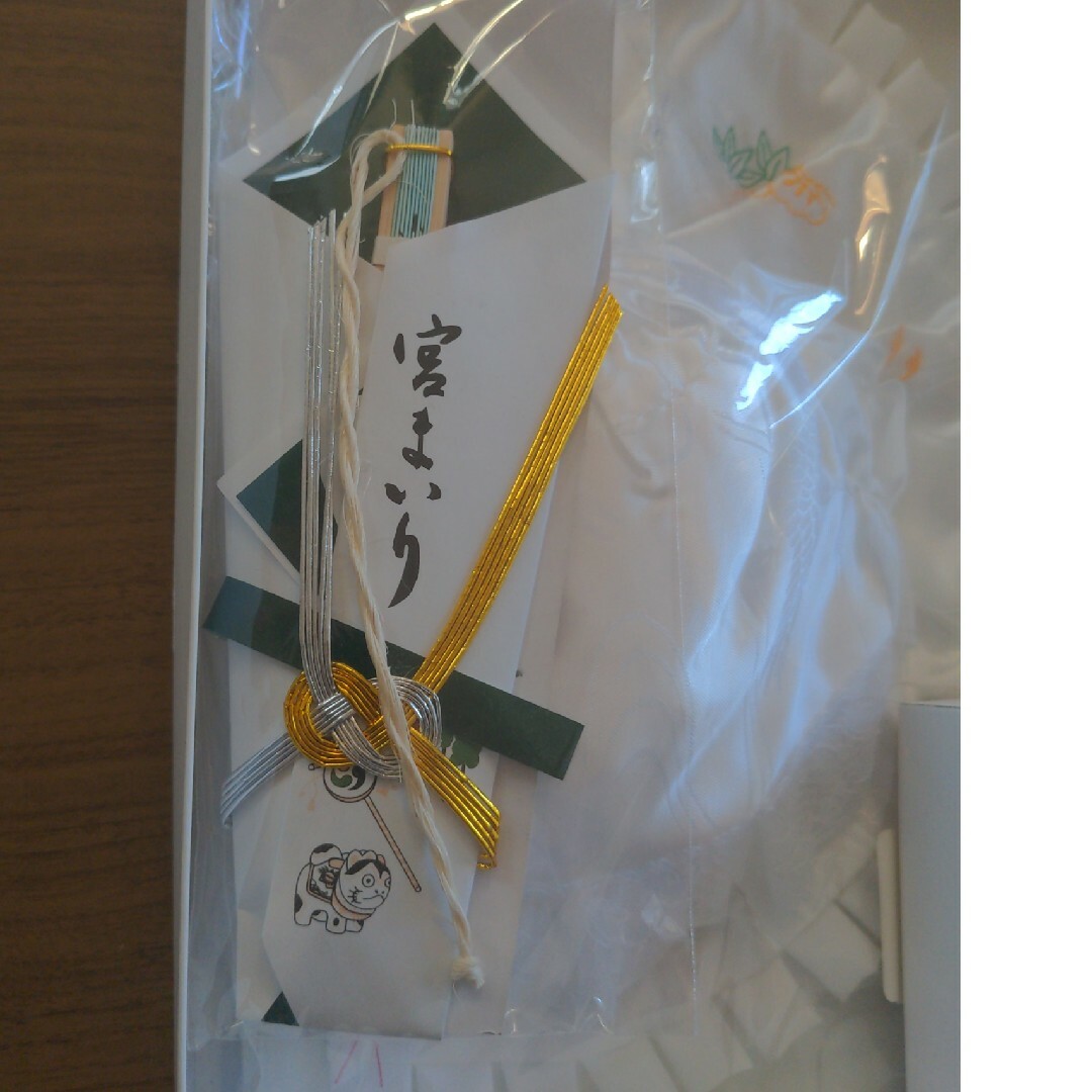 お宮参り　男児　フードセット キッズ/ベビー/マタニティのベビー服(~85cm)(和服/着物)の商品写真