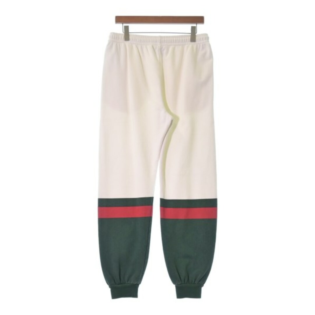 Gucci - GUCCI グッチ スウェットパンツ M 白x緑x赤 【古着】【中古