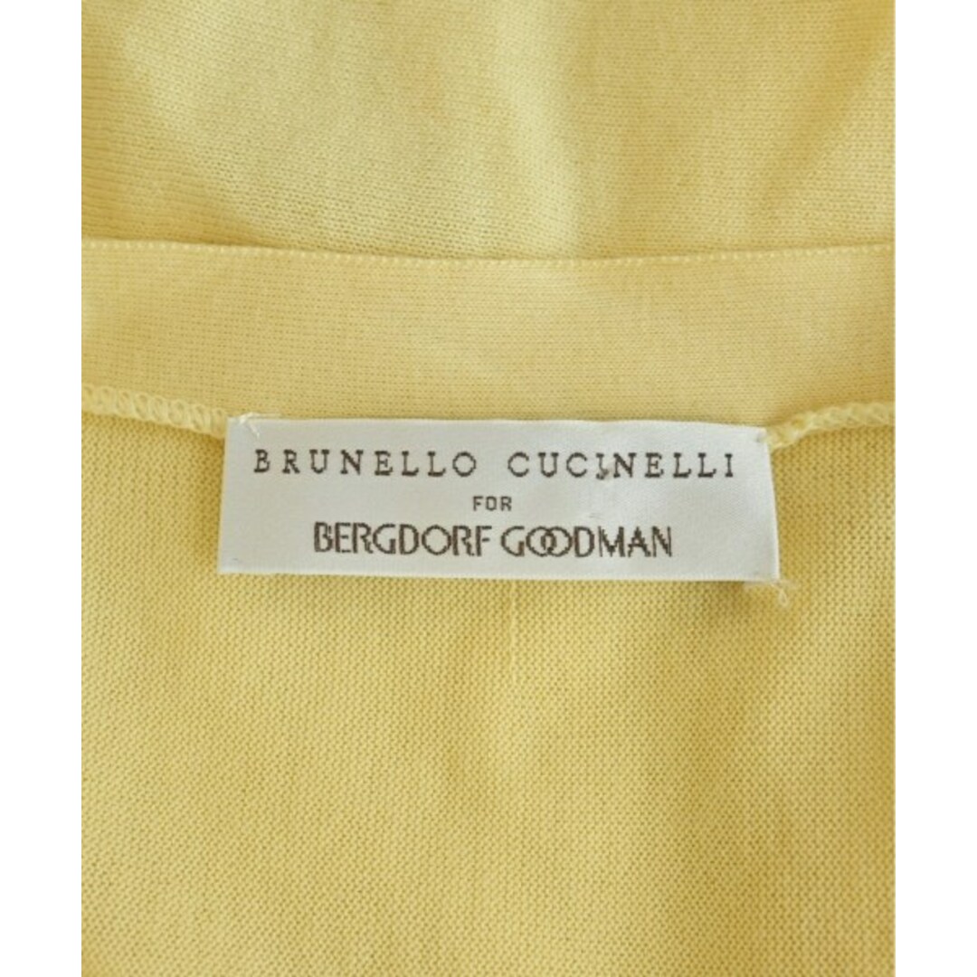 BRUNELLO CUCINELLI(ブルネロクチネリ)のBRUNELLO CUCINELLI ブルネロ　クチネリ カーディガン S 黄 【古着】【中古】 レディースのトップス(カーディガン)の商品写真