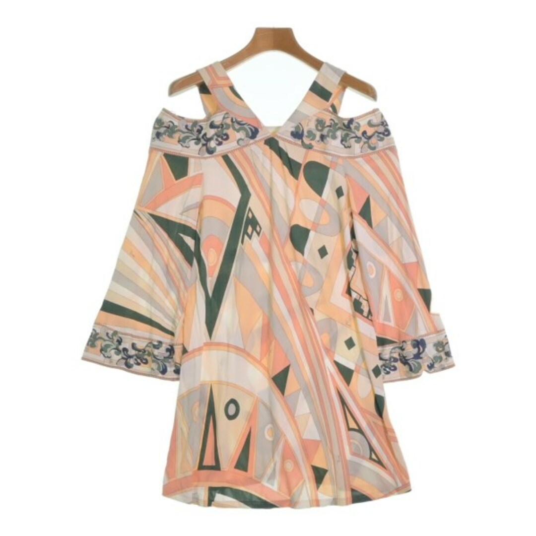 EmilioPucci*エミリオプッチ 変形ブラウス プッチ柄 ピンク 40 - Tシャツ EmilioPucci*エミリオプッチ 変形ブラウス プッチ柄 ピンク 40 - Tシャツ