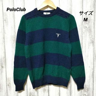 ポロクラブ(Polo Club)のPoloClub　ポロクラブ　(M)　ボーダー ウールセーター(ニット/セーター)