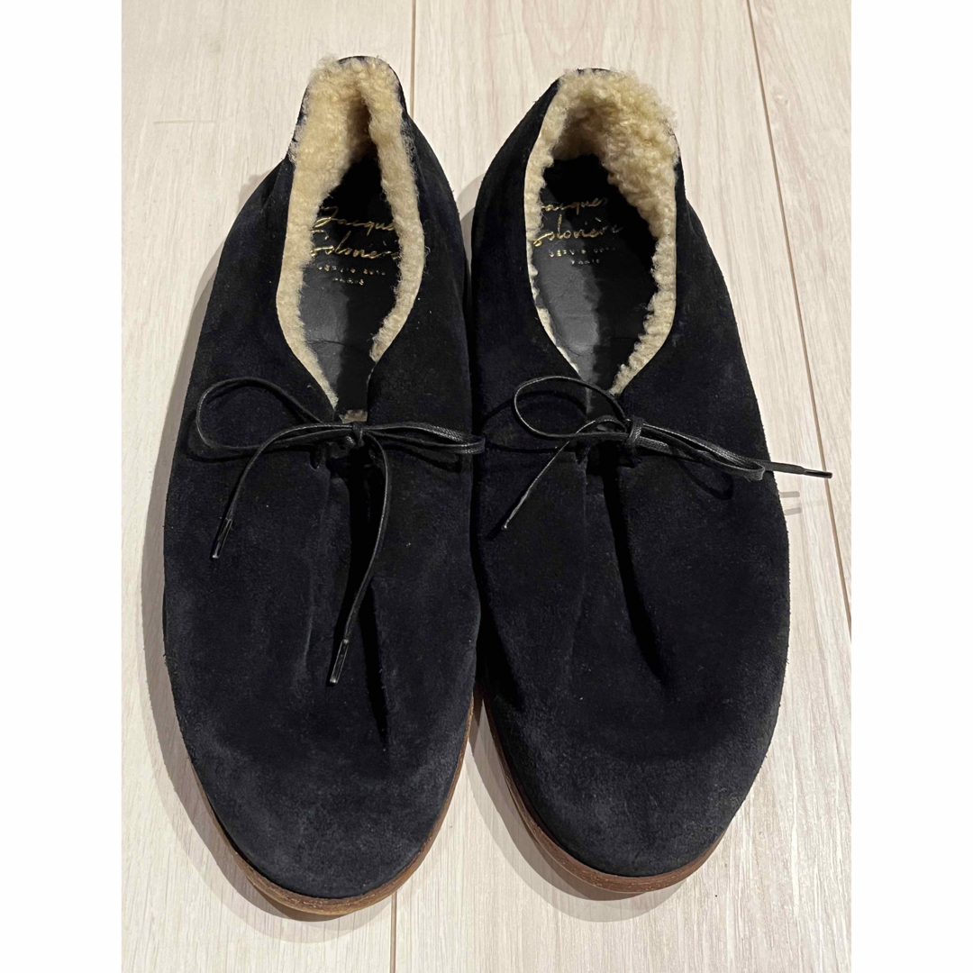 Soloviereムートンシューズ  wallaby loafer suede