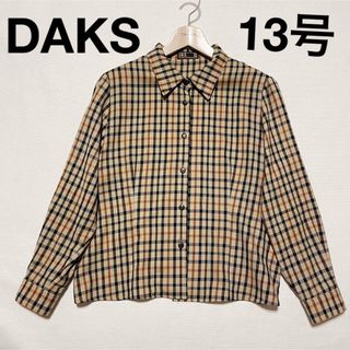 DAKSの透け感ある綿シャツブラウス 40号 美品