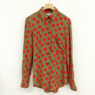 レイチェルコーミー(Rachel Comey)のジャーナルスタンダード取扱 美品 シルク シャツ ブラウス 総柄 長袖 S(シャツ/ブラウス(長袖/七分))