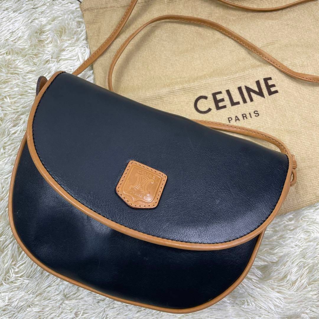 celine - 【美品】CELINE トリオンフ ショルダーバッグ フラップ