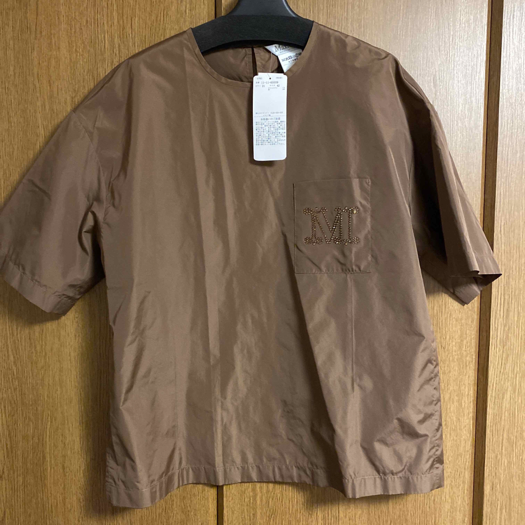 新品タグ付き◆MAX MARA タフタTシャツ