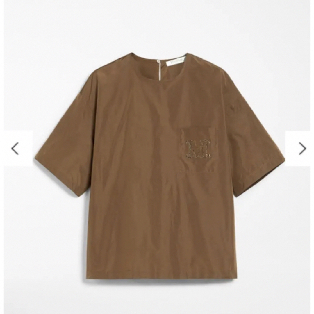 新品タグ付き◇MAX MARA タフタTシャツ-