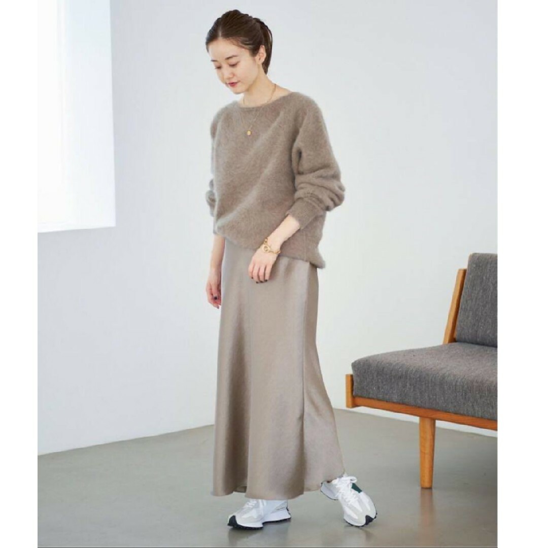 IENA - 【新品】IENA ダブルサテンスカート グレーB 38の通販 by
