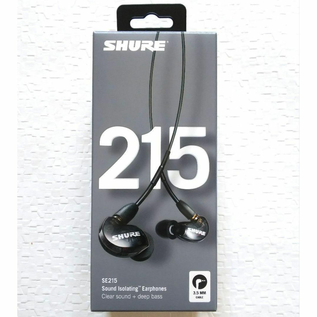 【美品】SHURE　イヤホン　SE215