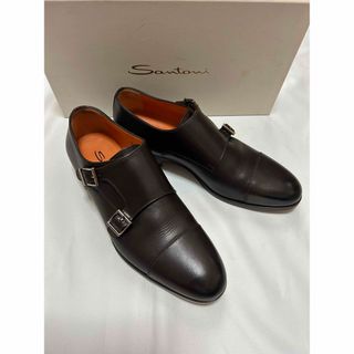 Santoni - ［新品］Santoni ダブルモンクストラップシューズ 6 1/2の