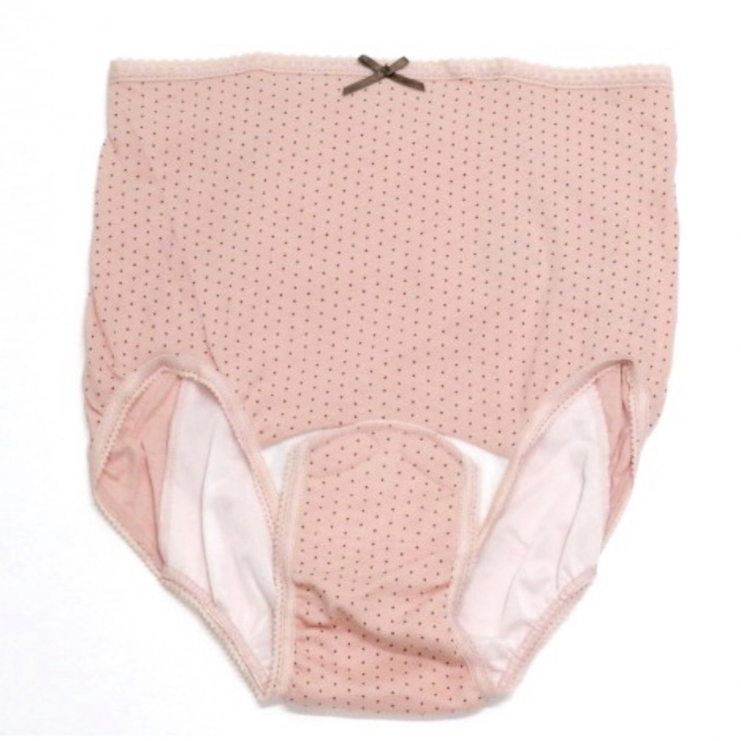 新品　産褥ショーツ　綿100% 3枚　ピンク　グレー ドット　M-L キッズ/ベビー/マタニティのマタニティ(マタニティ下着)の商品写真