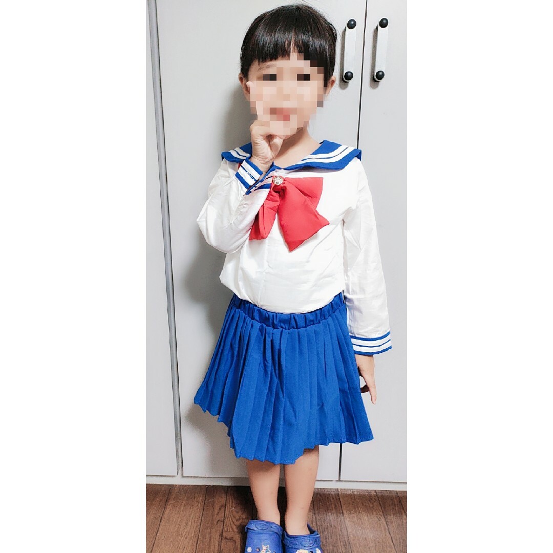 子供 女の子 コスプレ コスチューム セーラー服 セーラームーン90 キッズ/ベビー/マタニティのキッズ服女の子用(90cm~)(ワンピース)の商品写真