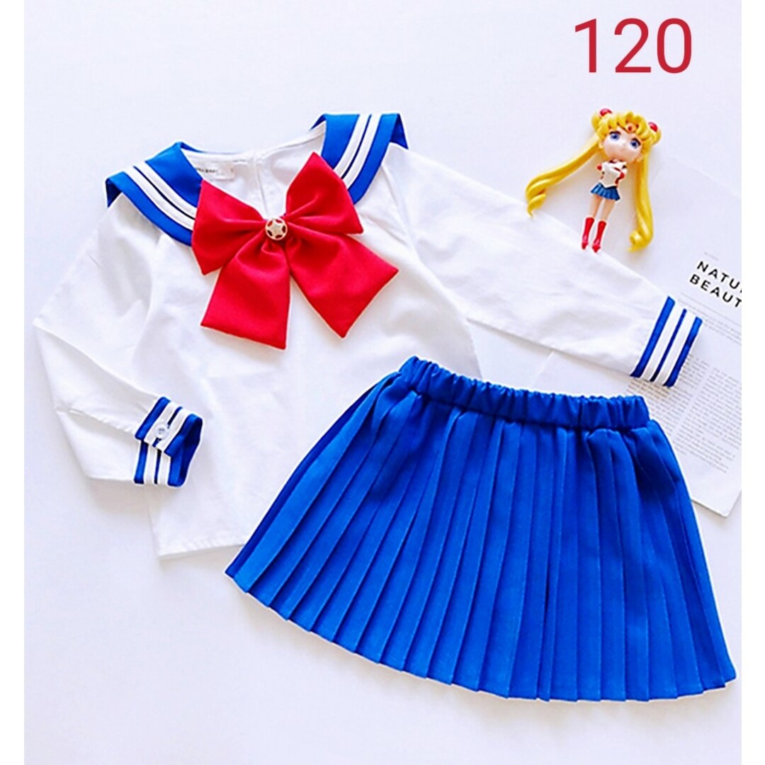 子供 女の子 コスプレ コスチューム セーラー服 セーラームーン120 エンタメ/ホビーのコスプレ(衣装一式)の商品写真