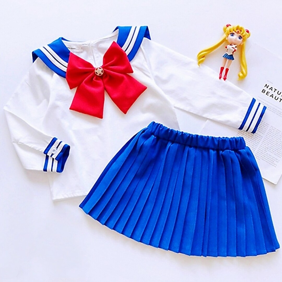 子供 女の子 コスプレ コスチューム セーラー服 セーラームーン130 エンタメ/ホビーのコスプレ(衣装)の商品写真