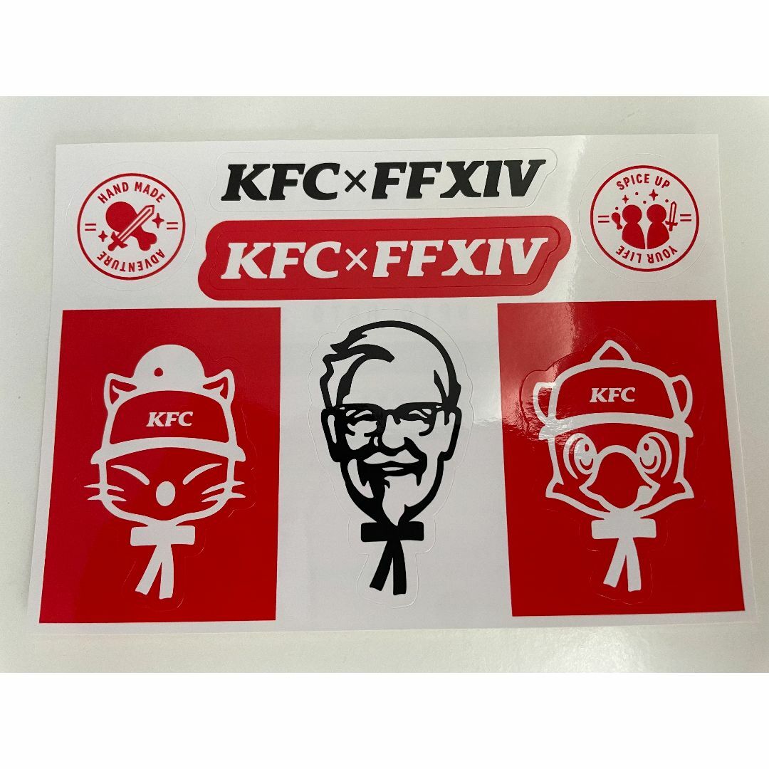 KFC x FF14 コラボステッカー エンタメ/ホビーのゲームソフト/ゲーム機本体(その他)の商品写真
