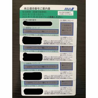 エーエヌエー(ゼンニッポンクウユ)(ANA(全日本空輸))のANA株主優待番号ご案内書(航空券)