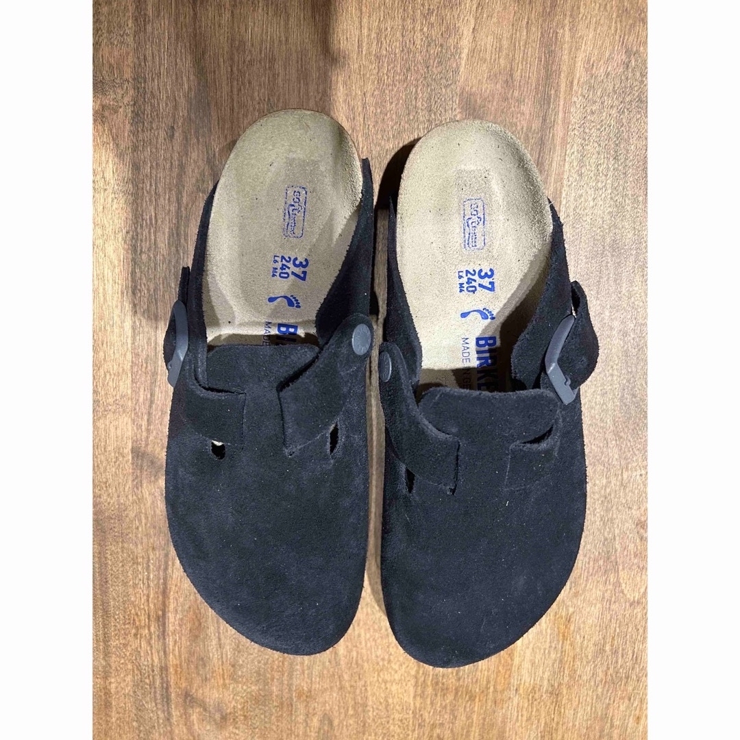 BIRKENSTOCK(ビルケンシュトック)の新品 ビルケンシュトック ボストン　ネイビー　37 メンズの靴/シューズ(スリッポン/モカシン)の商品写真