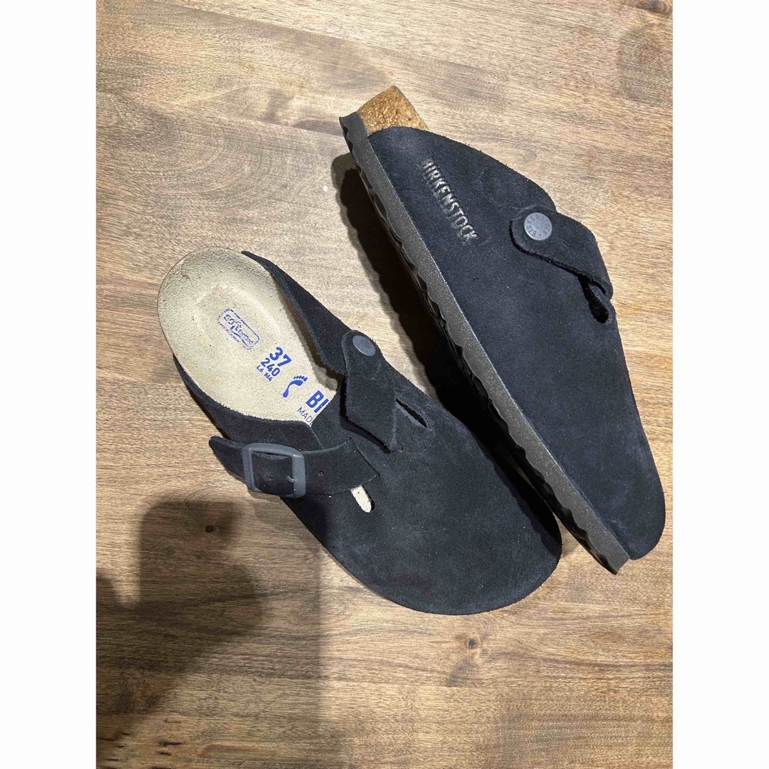 BIRKENSTOCK(ビルケンシュトック)の新品 ビルケンシュトック ボストン　ネイビー　37 メンズの靴/シューズ(スリッポン/モカシン)の商品写真