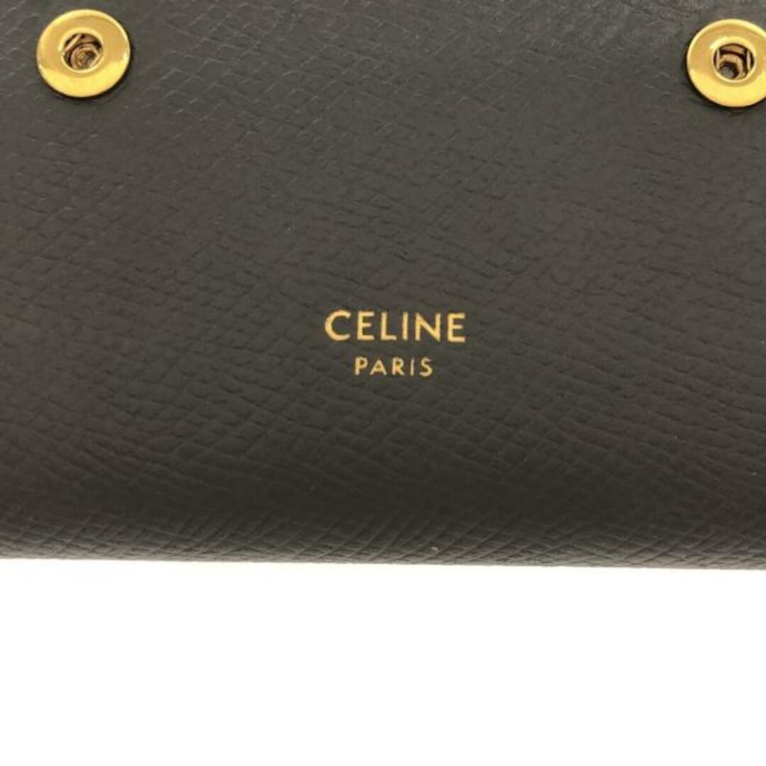 セリーヌ　三つ折り財布　ミニ財布　グレージュ　CELINE　q563