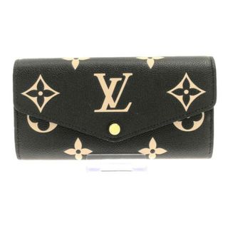 LOUIS VUITTON ルイ・ヴィトン ポルトフォイユ・ロックミー2 レディース長財布 M62328　ベージュ　ブラック シルバー金具 未使用品