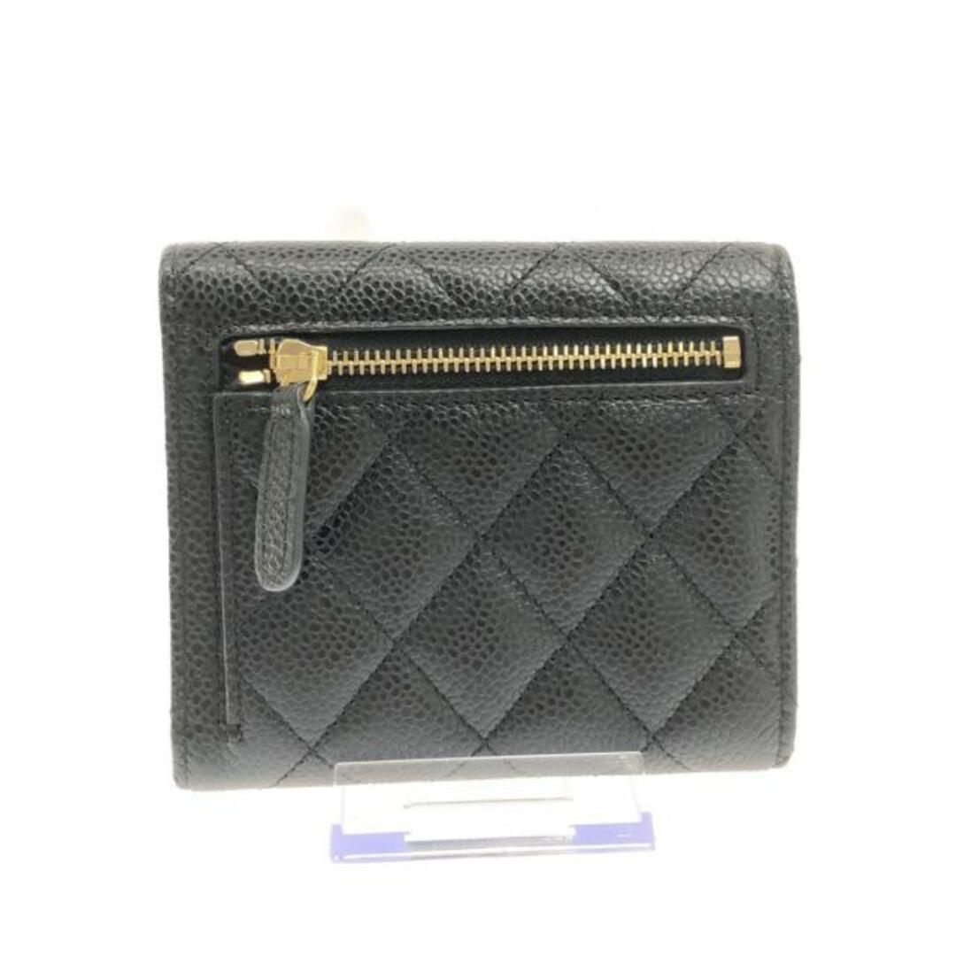 CHANEL(シャネル)のシャネル 3つ折り財布美品  マトラッセ 黒 レディースのファッション小物(財布)の商品写真