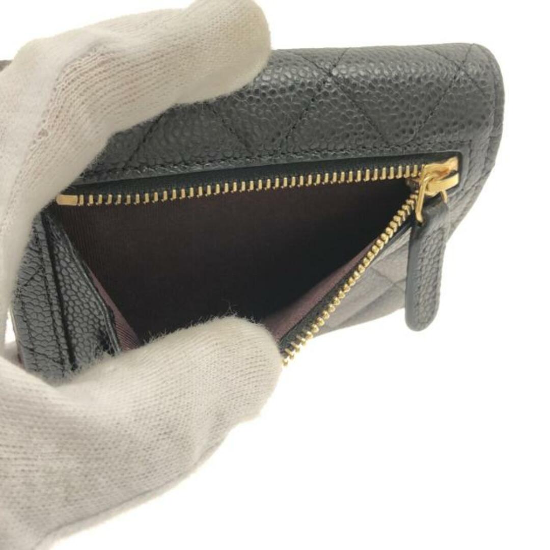 CHANEL(シャネル)のシャネル 3つ折り財布美品  マトラッセ 黒 レディースのファッション小物(財布)の商品写真
